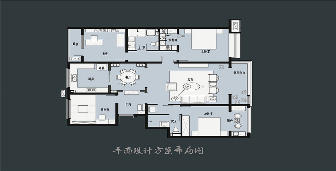 青竹雅苑170坪新中式風(fēng)格，秦皇島裝修效果圖